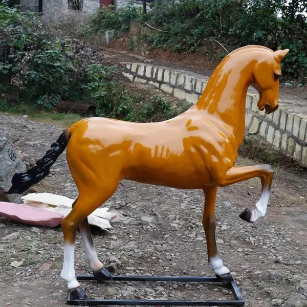 Quality Fiberglass Cow Statue Life Size Fiberglass Animal Sculptures for sale