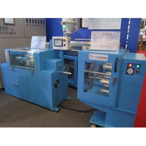 Quality 4000rpm Alloy Copper Wire Twisting Machine , S Lay Sky Blue Wire Stranding for sale