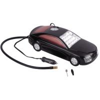 China 3 in 1 Car Shape Fast Plastic Air Compressor DC12V With LED Light For Tire Inflation factory
