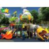 China Entertaiment Park Outdoor Play Equipment Plastic Embankment Slide Small Combination Customized factory