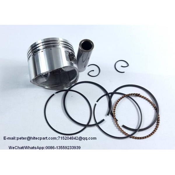 Quality Silver Aluminum Motorcycle Piston Kits And Rings CD110 Bore Dia.52.4mm Height 37mm for sale