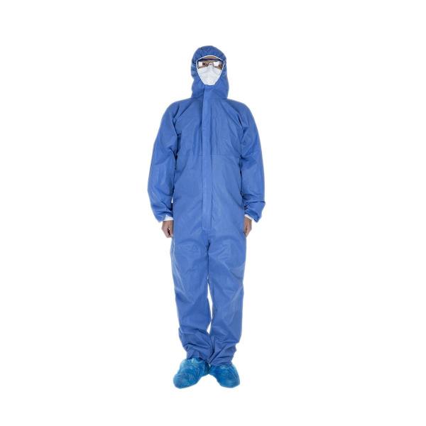 Quality OEM ODM Type 5 6 Disposable Coveralls SMS Disposable Jumpsuits One Time Use for sale
