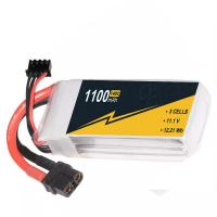 Quality Balance Charger RC Drone Battery 11.1V 3s 1100mAh Lipo Battery 140C Hard Case T for sale