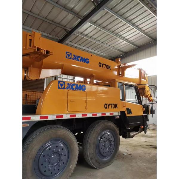 Quality 2015 XCMG 70 Ton Used Truck Crane Refurbished Truck Mounted Crane QY70K/QY70KH for sale