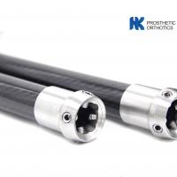 China Titanium Lower Limb Prosthetic Components , 420mm Prosthetic Carbon Fiber Pylon Adapter factory
