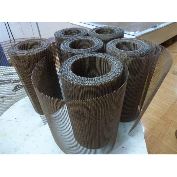 Quality Safety Chain Link Flat Wire Belt Plain Weave For Curing Furnace ISO9001 for sale