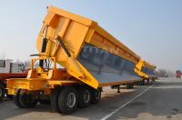 China TITAN VEHICLE tipping semi trailers 3 axles with 40 ton tipper truck factory