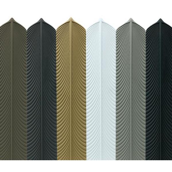 Quality Polyurethane PU Wall Panel Creative Shape Sheets Light Ceramic Stone Feather for sale