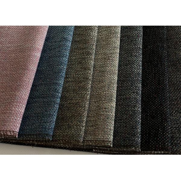 Quality 330gsm Yarn Dyed Woven Fabric , Plain Polyester Velvet Upholstery Fabric for sale