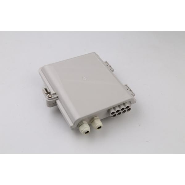 Quality 8 Core Wall Mount Fiber Distribution Box With PLC Splitter Waterproof Outdoor for sale