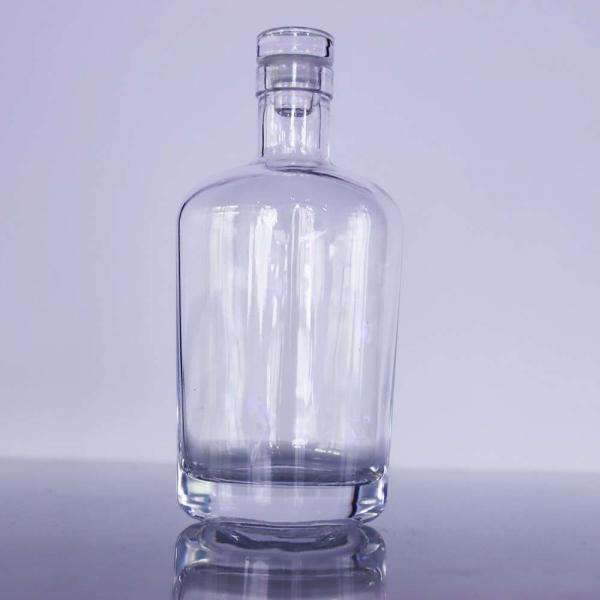Quality Bourbon XO Mini Spirit Bottle Oval Crystal Whiskey Glass Vodka Bottle for sale