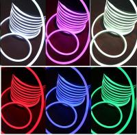 China DC24V RGB led neon flex SMD5050 full color changing Christmas decoration light 14*26mm factory
