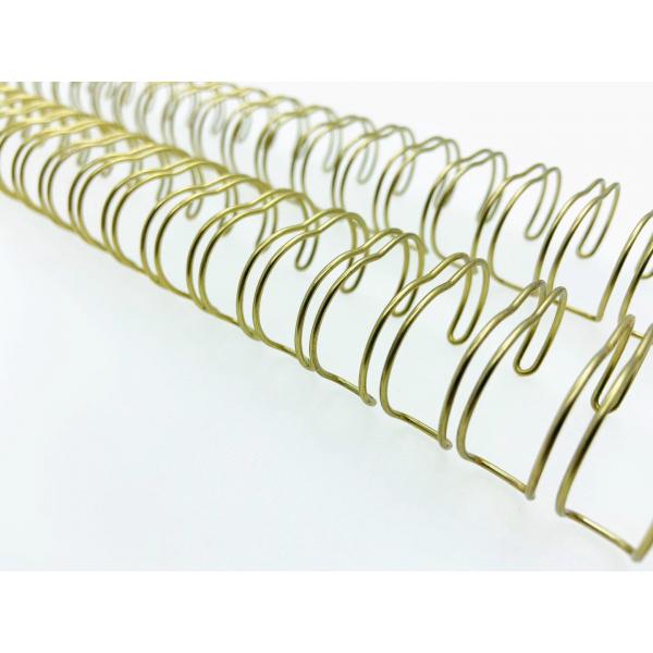 Quality Spacing 2:1 1-3/4 Inch Gold Wire O Binding, Suitable For Notebook Calendar for sale