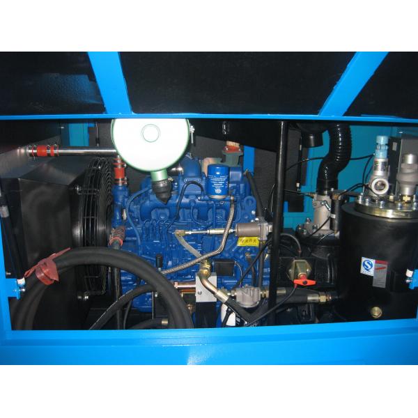 Quality Movable Portable Air Compressor Diesel Engine / Towable Diesel Compressor for sale