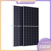 china 550W Bifacial Photovoltaic Modules PV Panel Increased 30% Extra Power