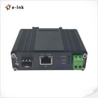 China DIN Rail PoE Media Converter 100 / 1000 BASE-TX SFP Ethernet Converter factory