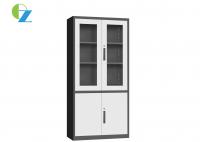 China H1850*W900*D400mm KD Structure File Cabinet With Glass Door Inside factory