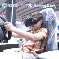 China Kids Playing Virtual Reality Racing Simulator / Car Racing Simulator 0.7KW factory