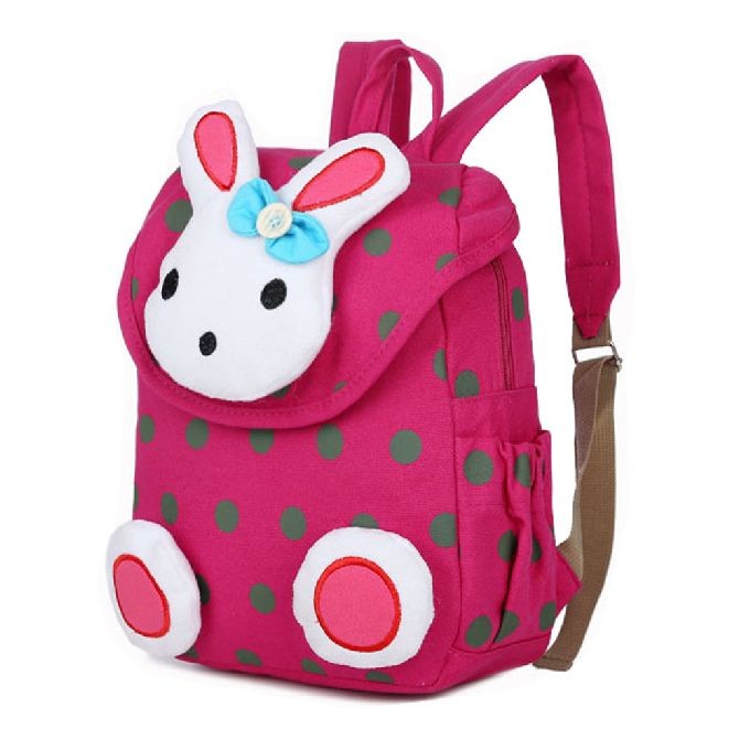 China Promotional Kid Canvas Backpack School Bag Washable And Large Capacity factory