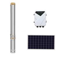 China Solar Submersible Water Pumps Pumping System Electric DC 48v Solar Water Pumps factory