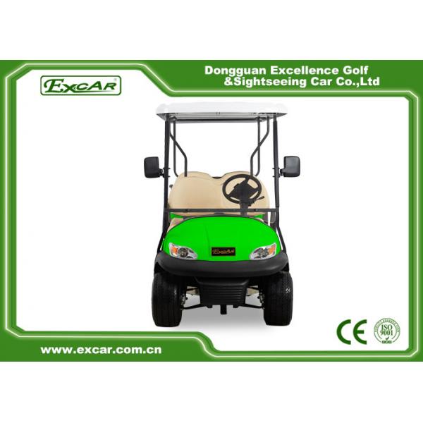 Quality Light Green Golf Buggy With Seat 6 Endurance 70 - 100km 12:1 Axle for sale
