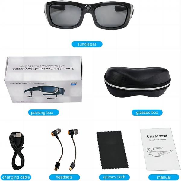 Quality Trail Running Marathon G4F 1080P Bluetooth Sunglasses Camera With Music, Phone for sale