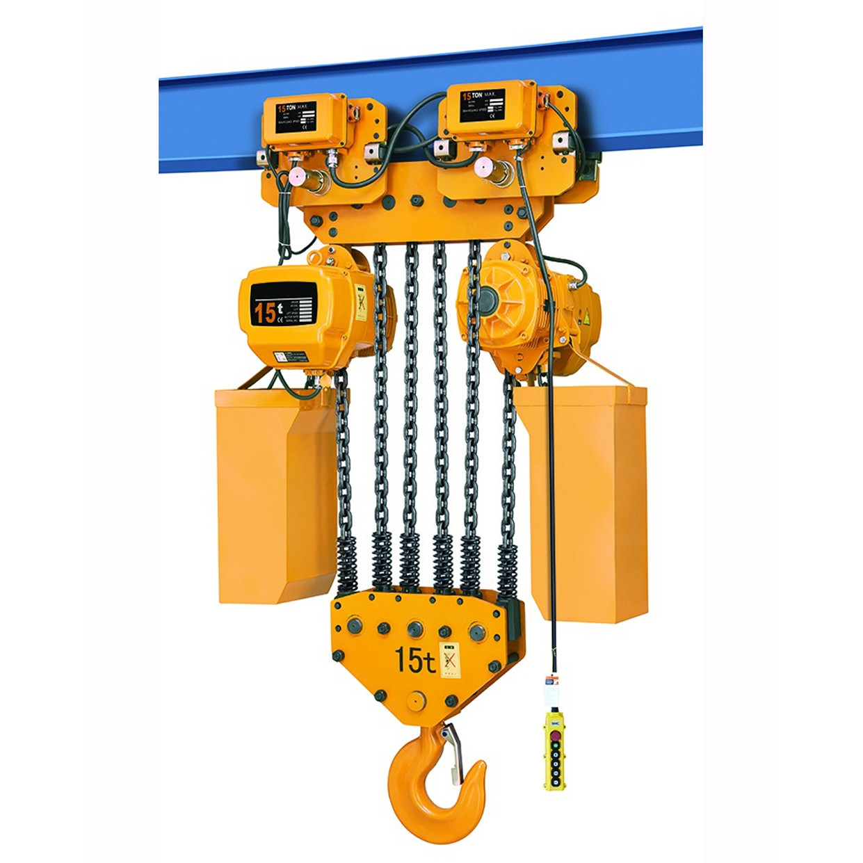 China 0.3-35 Ton Electric Chain Hoist , 1.5KW - 3KW Heavy Duty Chain Hoist OEM Available factory