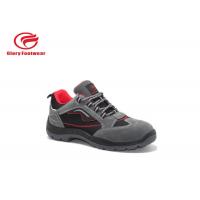 China Breathable Red Lining Mesh Sport Safety Shoes , Steel Plant Lightweight Safety Trainers for sale