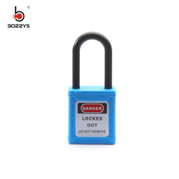 Quality BOSHI 38mm Nylon Shackle ABS Plastic Body Safe Lock With Master Key for sale