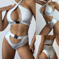 China 2 Piece High Waisted Bathing Suits Luxury Metal Two Piece Bathing Suits Sexy factory