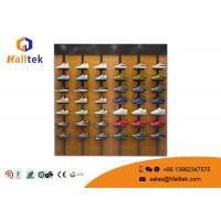 China Durable Shoe Store Using Steel And Wooden Display Rack With Multiple Sizes for sale