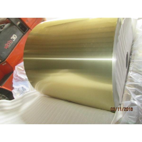 Quality Golden epoxy coated aluminum foil for fin stock in air conditioner Alloy 8079, temper H22, Thickness 0.008''(0.203mm) for sale