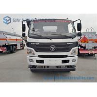China Foton Oil Tank Truck 4*2 Fuel Tank Truck 138 HP carbon steel Tanker Truck for sale