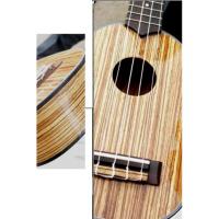China 21"  professional Ukulele zebrawood solidwood four string guitar high quality AGUL13 for sale