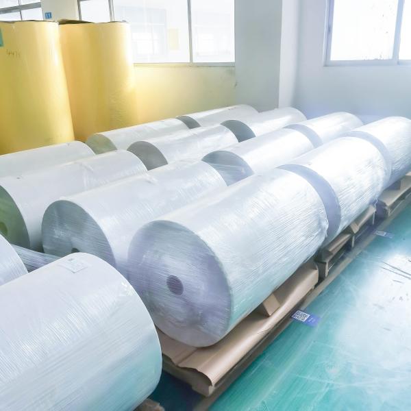 Quality Transparent PE Paper Roll , Acrylic Adhesive Glassine Paper Roll for sale