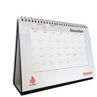 China Custom Monthly Yearly Office Table Printing Desk Calendar 200gsm factory