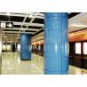 China Red / Blue Aluminum Metal Ceiling , Aluminum Wall Cladding Panel System For Train Station factory