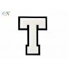 China T - On White - 4 1/2 Inch Heat Seal Custom Sew On Patches Chenille Varsity Letter factory
