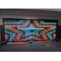 china RGB Tri Color P5 Led Curtain Wall 7 Chs , Fiber Optic Curtain For Dance Halls