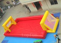 China 0.45mm - 0.55mm PVC Tarpaulin Inflatable Sports Games , Double Tube Football Field Sports Equipment factory