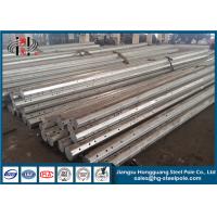 Quality Standard Direct Burial Galvanized Steel Pole , Power Transmission Steel Tubular for sale
