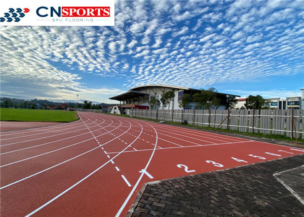 Quality Athletics Rubber Running Track 13mm Synthetic Running Track for sale