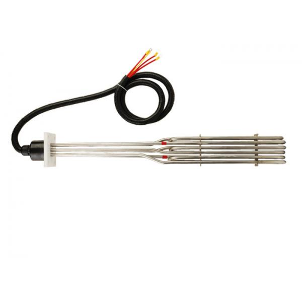 Quality Straight 400mm Hot Zone 9KW 3 Phase Immersion Heater For Tanks for sale
