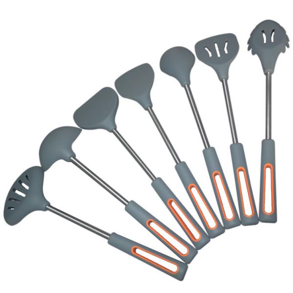 Quality Customized Silicone Spatula Kitchenaid Cooking Utensil Set 8 Pieces Eco Friendly for sale