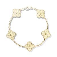 Quality Flower Shaped 18K Gold Bracelet 5 Motifs VCARO1IE00 For Girlfriend / Wife for sale