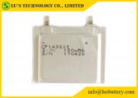Buy cheap 3V Primary Litihium Battery CP143225 Ultra Thin Battery 3.0V 150mah LIMNO2 from wholesalers