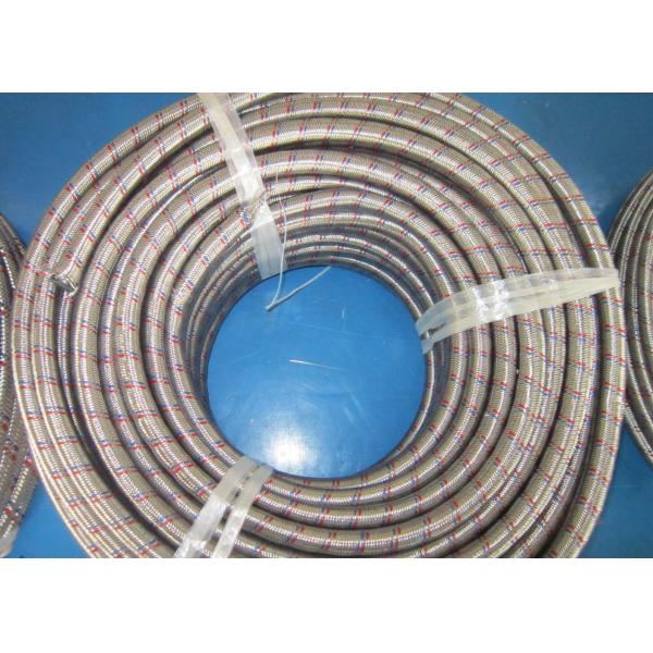 Quality AN4 / AN 6 Braided Rubber Fuel Hose for Automotive , Stainless Steel Outer for sale