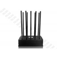 China 24 Hours 100W High Power Mobile Phone Jammer 10 Antenna Adjustable With AC Adapter factory