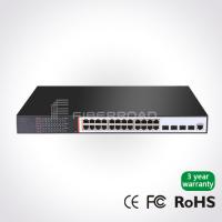 China 24 Ports Gigabit PoE switch with 4 SFP Ports Web and SNMP Management factory