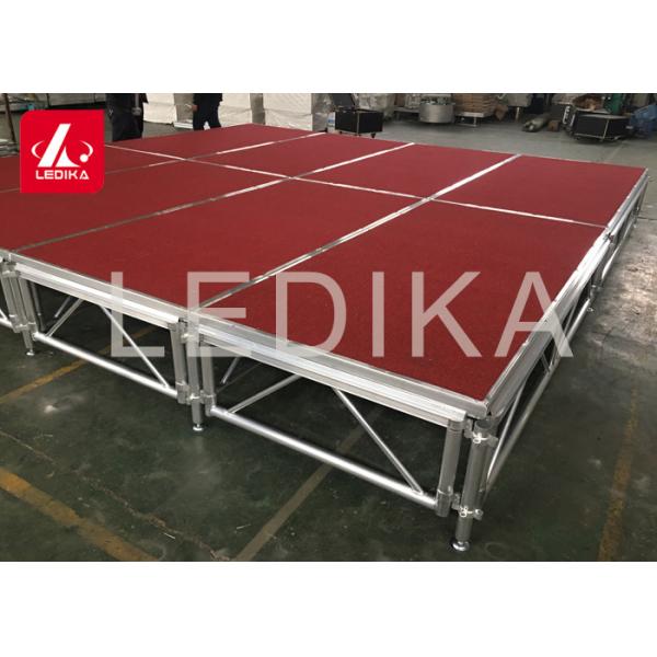 Quality With Stair Disassembly Aluminum Stage Platform Performance Plywood 750kg / M2 for sale